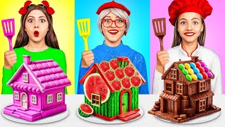 Cooking Challenge Between My Grandma and Me! Sweet Cake Decorating Tricks from MEGA GAME screenshot 4