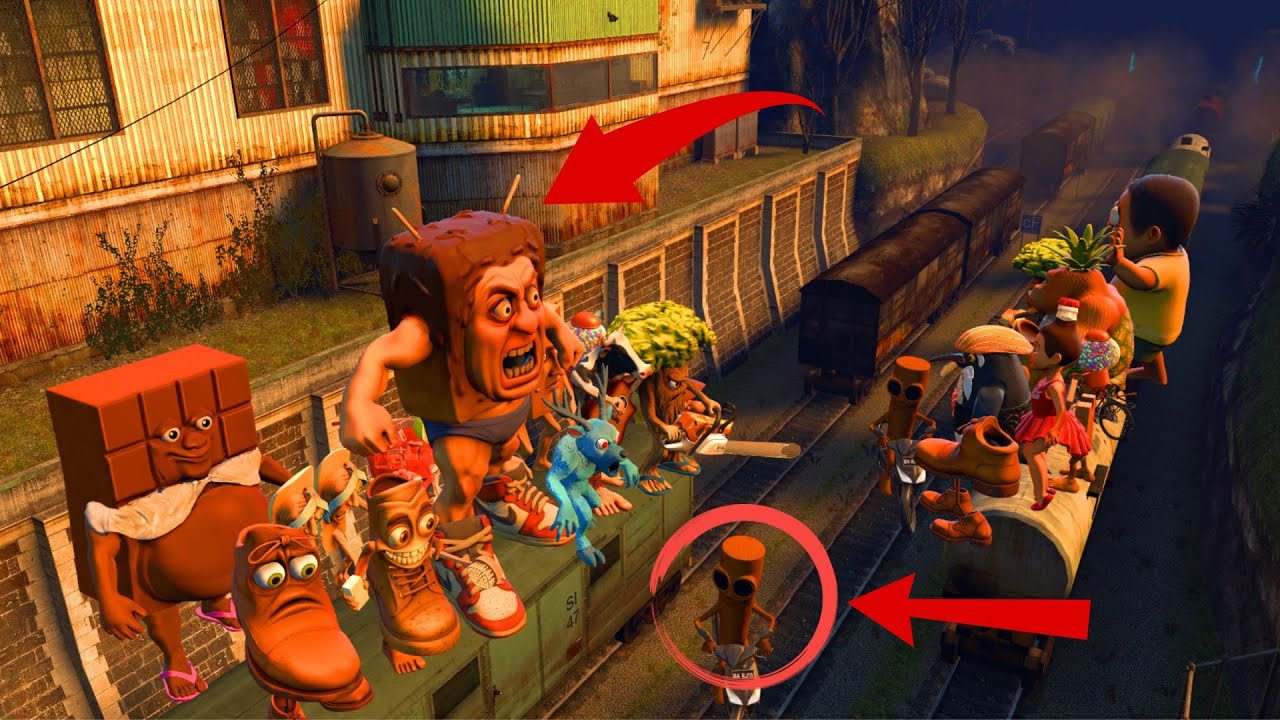 ALL LIN GANG MONSTERS VS Giant Cursed Owl AND NEW ALL ITALIAN BRAINROT TRAIN - GMod