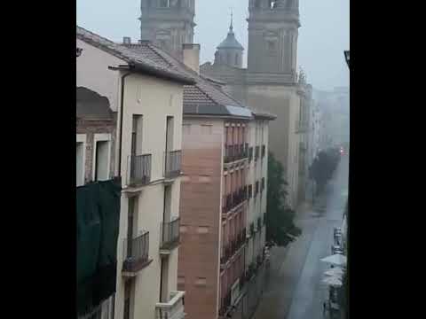 Tormenta en Logroño