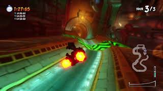 [CTR:NF] Sewer Speedway - 1:42.97 Former World Record (+Lap WR 33.56)