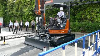 日立建機 ミニショベルのブレードのマシンガイダンス実演 #CSPI2023