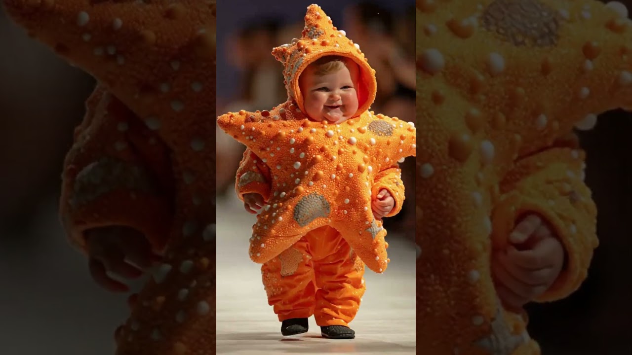 Adorable Ocean-Themed Baby Fashion Show 🌊👶 | Cute Baby Couture 