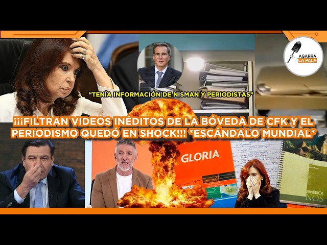 FILTRAN VÍDEOS INÉDITOS DE LA BÓVEDA DE CFK Y EL PERIODISMO QUEDA EN SHOCK: "DOCUMENTOS IMPORTANTES"