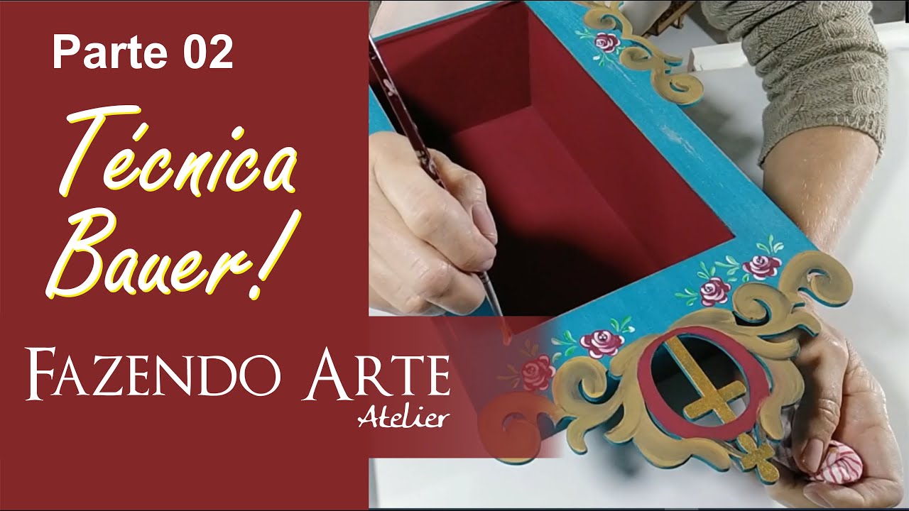 TÉCNICA BAUER DE FORMA SIMPLES, Pintando um Oratório(Parte 2) EP - 068