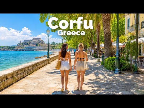 Corfu, Greece 🇬🇷- Paradise Island - 4K HDR Walking Tour 