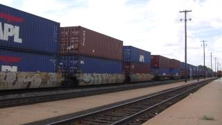 UP 7984 With CN 5546 Lead An Autorack Stack Train @ Fort Madison, IA w Canon HF11