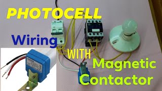 PHOTOCELL w/ Magnetic Contactor Wiring and diagram for Street Light | day and night | Philippines