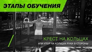 Как научиться Крест на кольцах(этапы обучения)? Крест на кольцах обучалка. Iron Cross tutorial