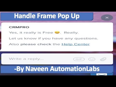 How to handle Chat BOT using Selenium - YouTube