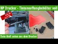 HP Drucker Tintenauffangbehälter voll - Tinte läuft aus dem Drucker - [4K]