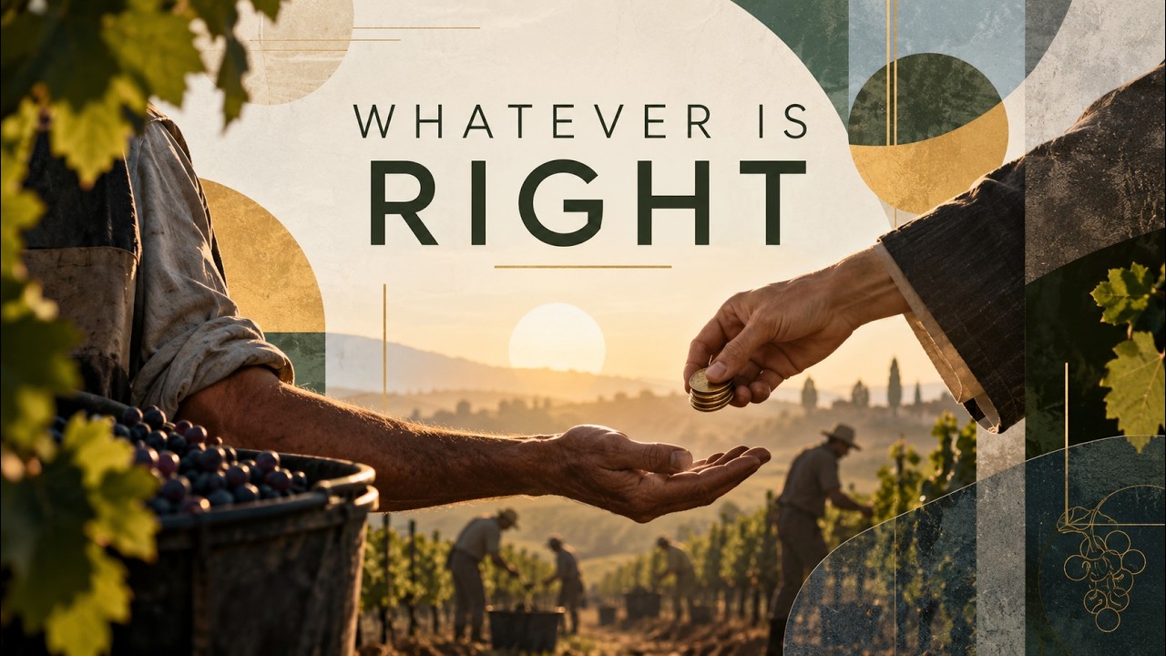 9.20.26 Sunday Worship - Sermon "...whatever is right" Pastor Jeff