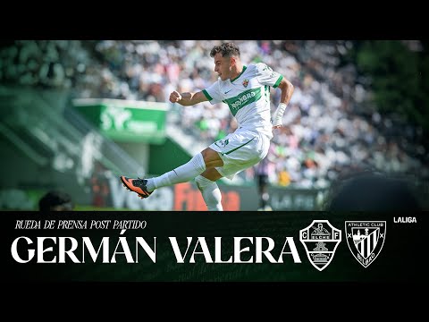 Germán Valera habla en el post partido del Elche CF - Athletic Club