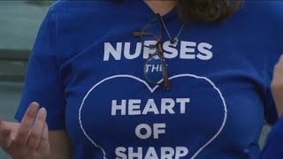 Nurses at Sharp Healthcare rally for better pay, fair contracts