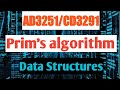 Prim's algorithm in tamil || Data structures design || AD3251/CD3291||Anna university reg-2021.