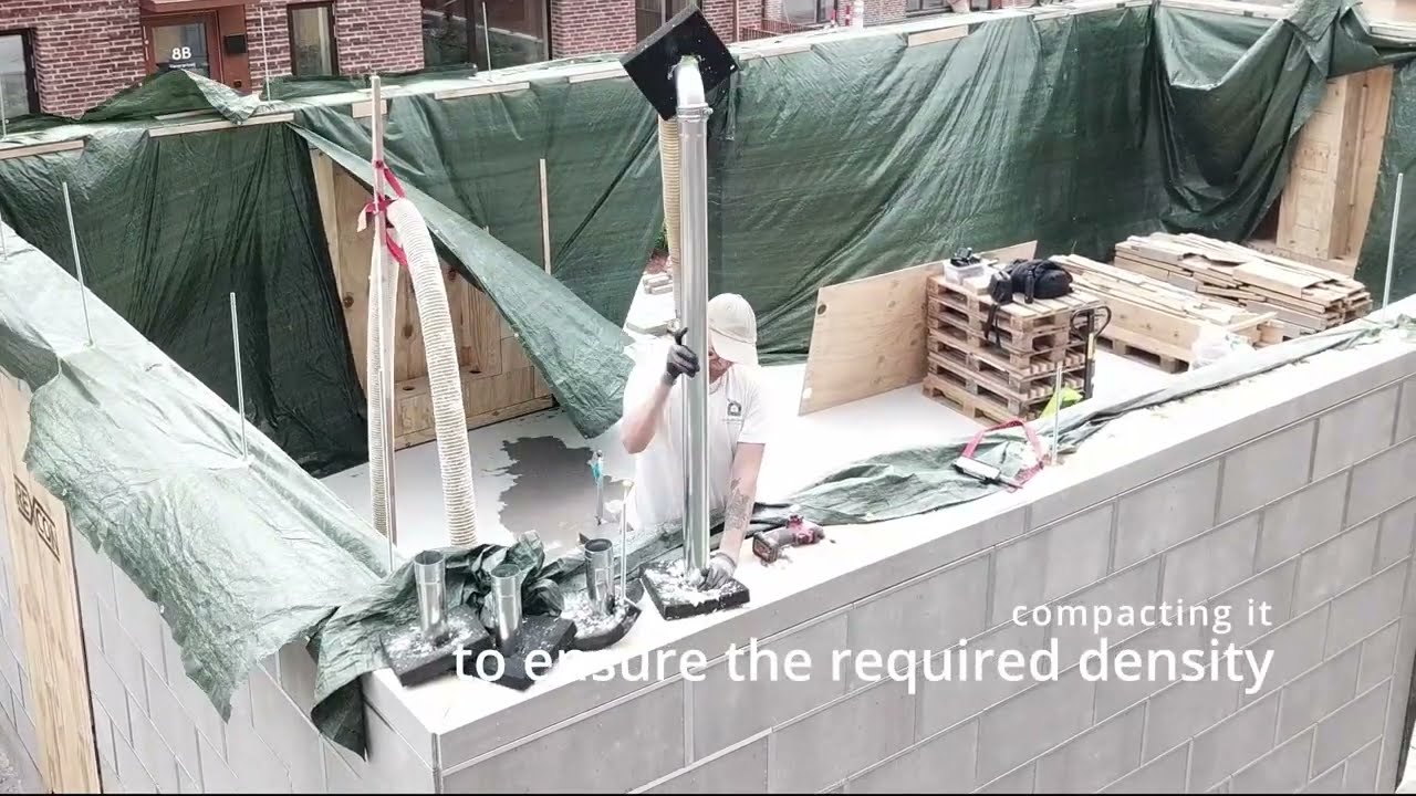 REXCON ReBLOCK - Insulating it with loose fill insulation