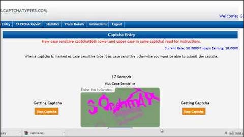 How To Work Captchatypers Captcha Job
