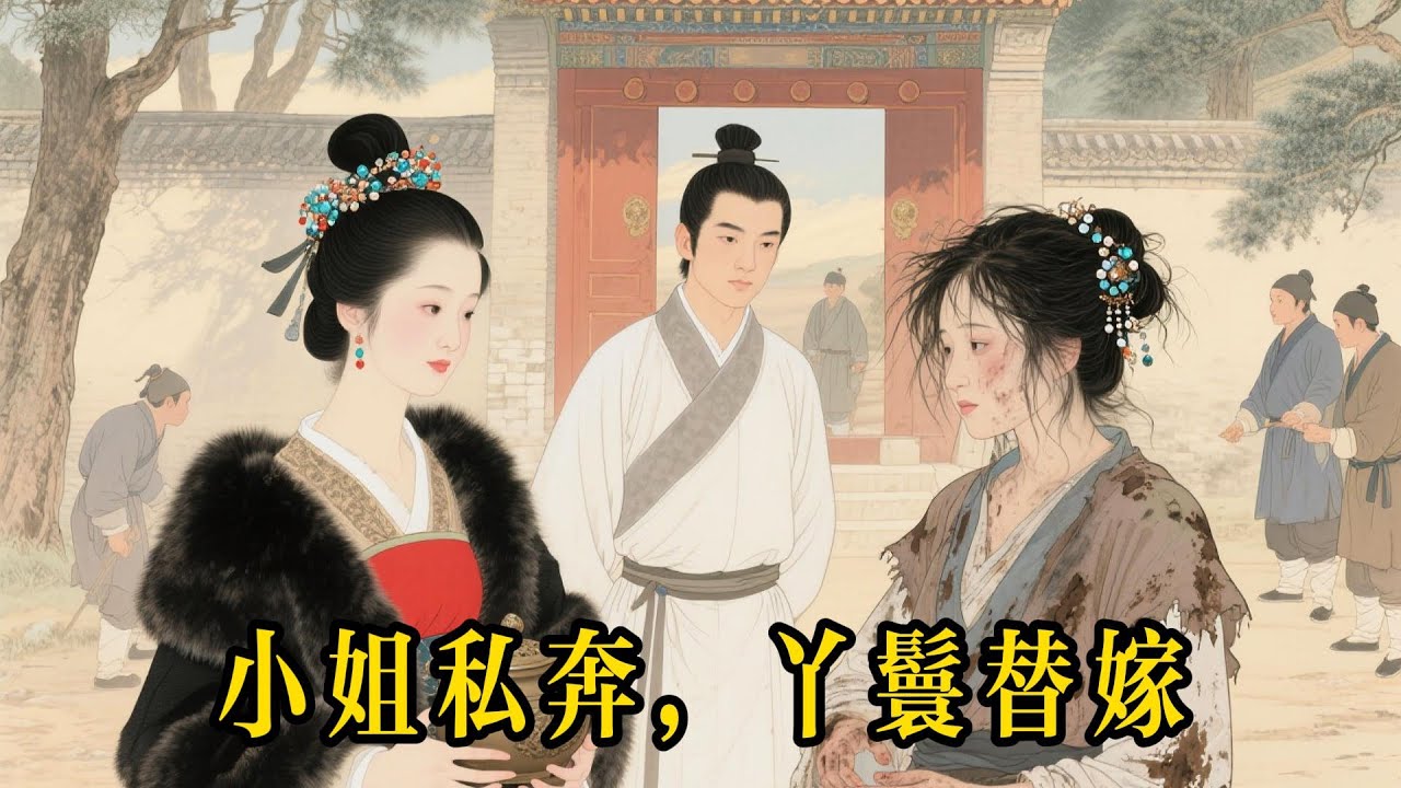 千金私奔，逼丫鬟替嫁，五年後千金小姐淪為乞丐上門索夫，富少爺一句話讓她悔斷腸！民間故事,情感故事, 替嫁新娘, 因果報應, 說書,  婚姻故事, 睡前故事,  聽書#民間故事 #故事分享 #情感