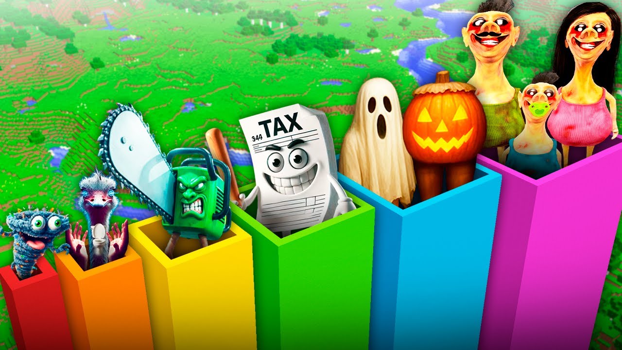 ¿A dónde llevan todos estos POZOS BRAINROT GIGANTES HAMOOD HABIBI.EXE | TAX TAX SAHUR en Minecraft?