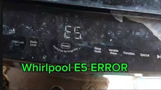 Whirlpool automatic washing machine E5 ERROR anu Ang dahilan#washingmachinerepair #diy