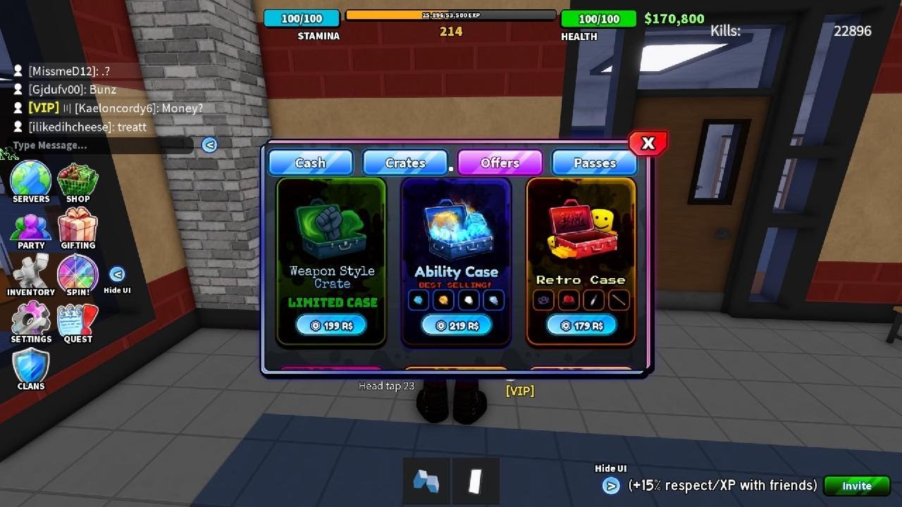 Spinning for Cursed Energy pt3 In Roblox Fighting In A School