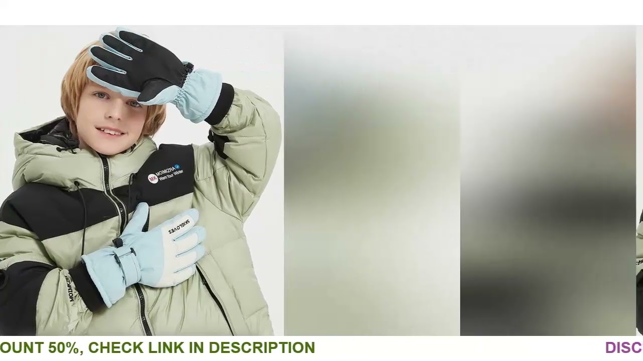 Winter Children Kids Snowboard Skiing Warm Ski Cycling Gloves Full Finger Anti Cold Waterproof Glove