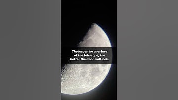 The larger the aperture of the telescope, the better moon will look. #moon #gskyer #telescope #astro