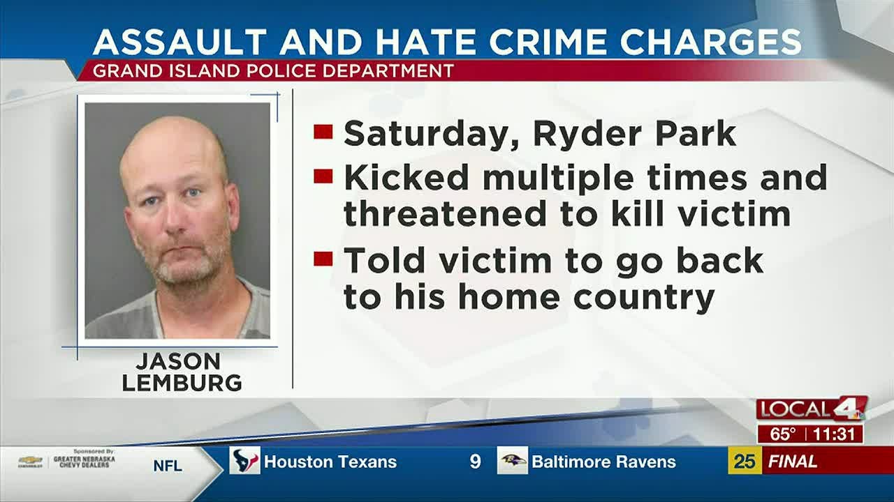 Grand Island man charged with hate crime - YouTube