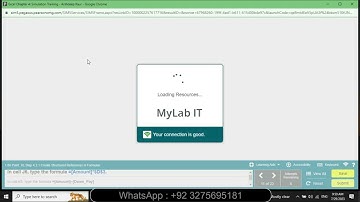 Excel Chapter 4 Simulation Training | Excel - Chapter 4 Simulation - Training | MyLab Service