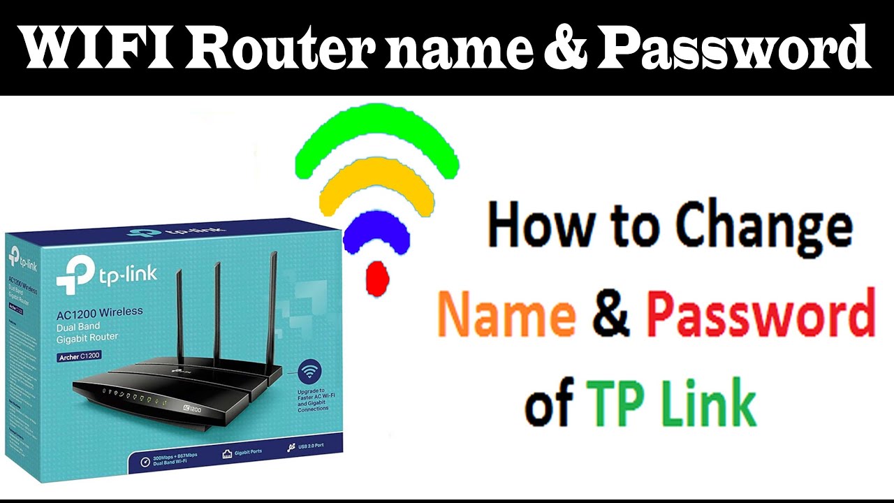 How to change Router WIFI Name & password (Secure WIFI Network ) YouTube