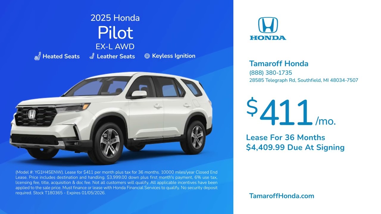 Honda Pilot 12/31/2025 6677594
