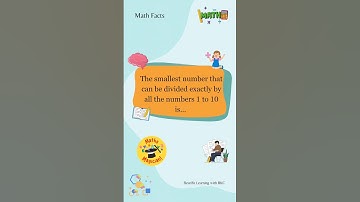 Math facts| Smallest number to divide numbers 1-10 #shorts #maths #facts 💭➗