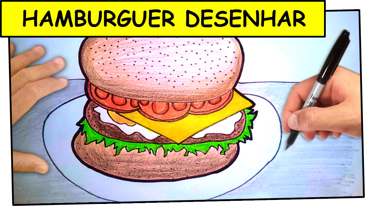 Como Desenhar Hamburguer