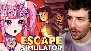 Monke Brain Is Fried... Escape Simulator With Ironmouse