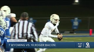 Wyoming defeated Roger Bacon 38-13