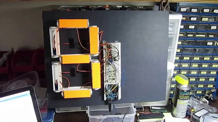 Servo Driven 7-segment Display - Sneak Peek