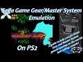 PS2 Retroarch Sega Master System Game Gear Emulation Setup Guide