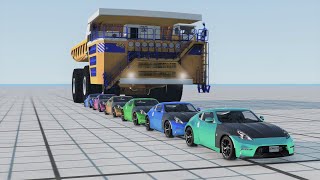 Cars VS Belaz - BeamNG.Drive