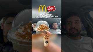 NEW McDonalds Lotus Biscoff Frappe! #mcdonalds #mcdonaldsreview #lotusbiscoff #newmenu #food