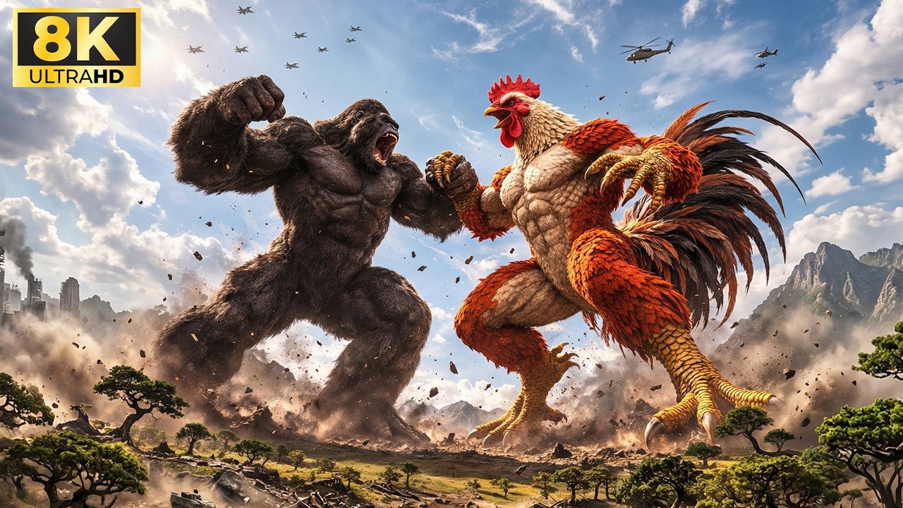 KING KONG vs GIANT CHICKEN : An unstoppable clash on Skull Island | Kong Full movie