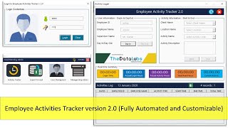 Fully Automated Employee Activities Tracker version 2.0 (Demo and Configuration) - Upgraded
