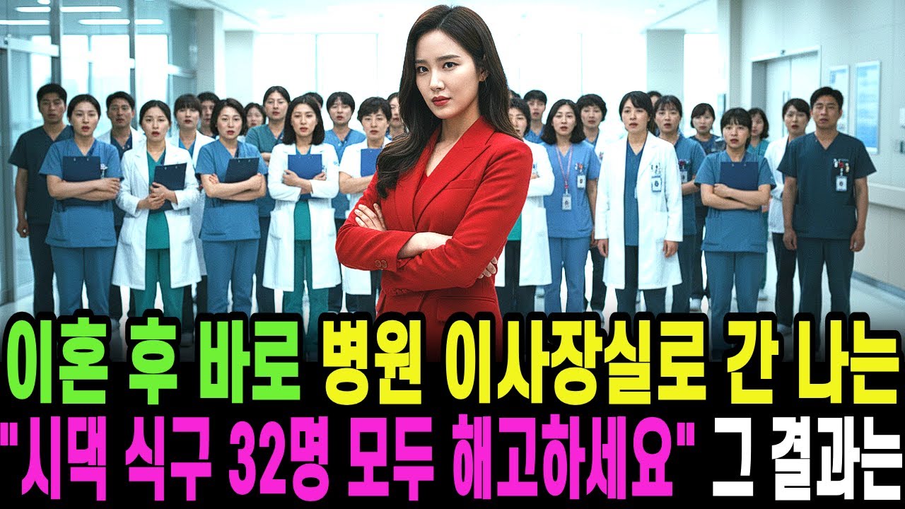 이혼 후 바로 병원 이사장실로 간 나는 시댁 식구 32명 모두 해고하세요 그 결과는