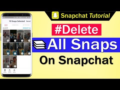 How To Delete All Snaps on Snapchat