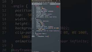 Falling Triangles Animation | HTML CSS JavaScript