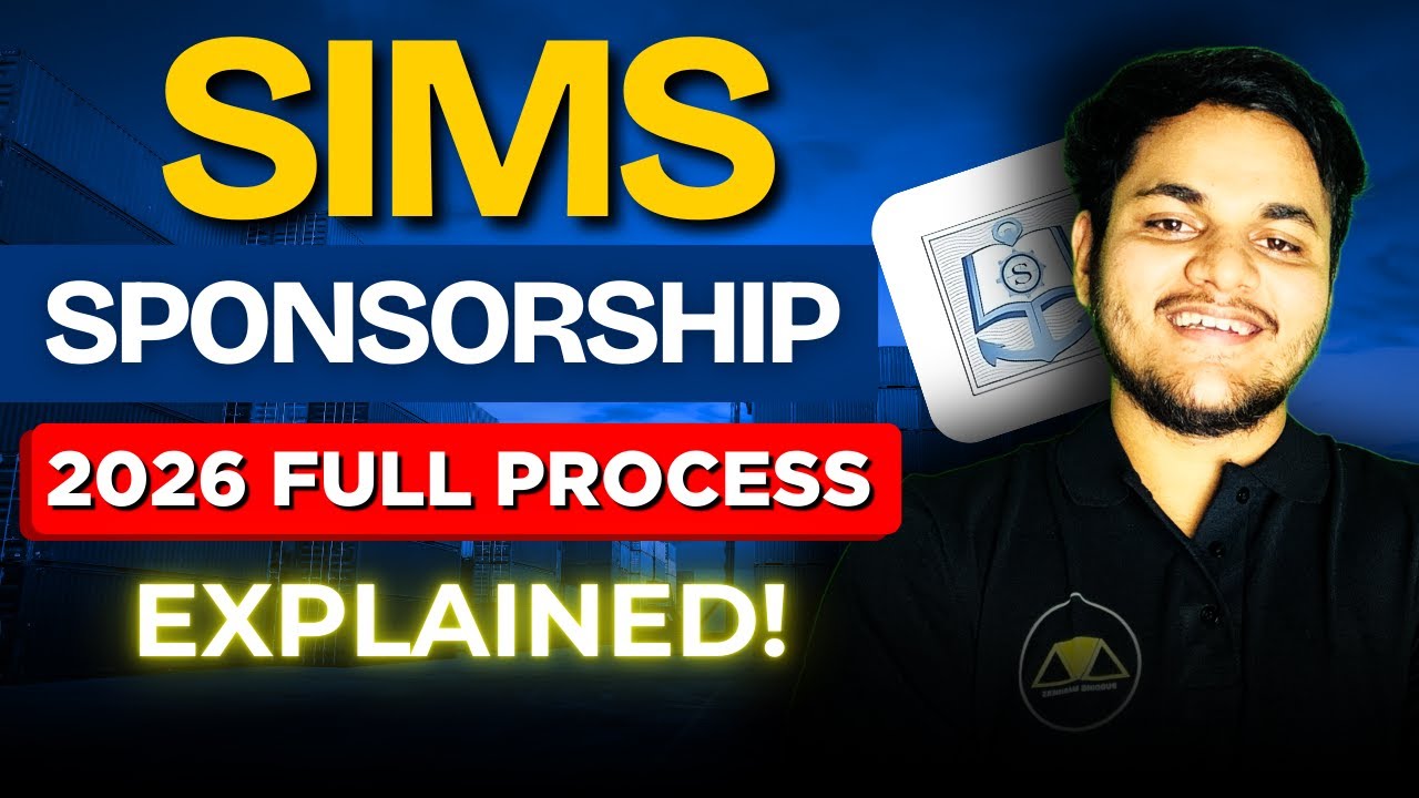 SIMS Sponsorship 2026 Explained | What Is The Eligibility Criteria Of SIMS? | Budding Mariners