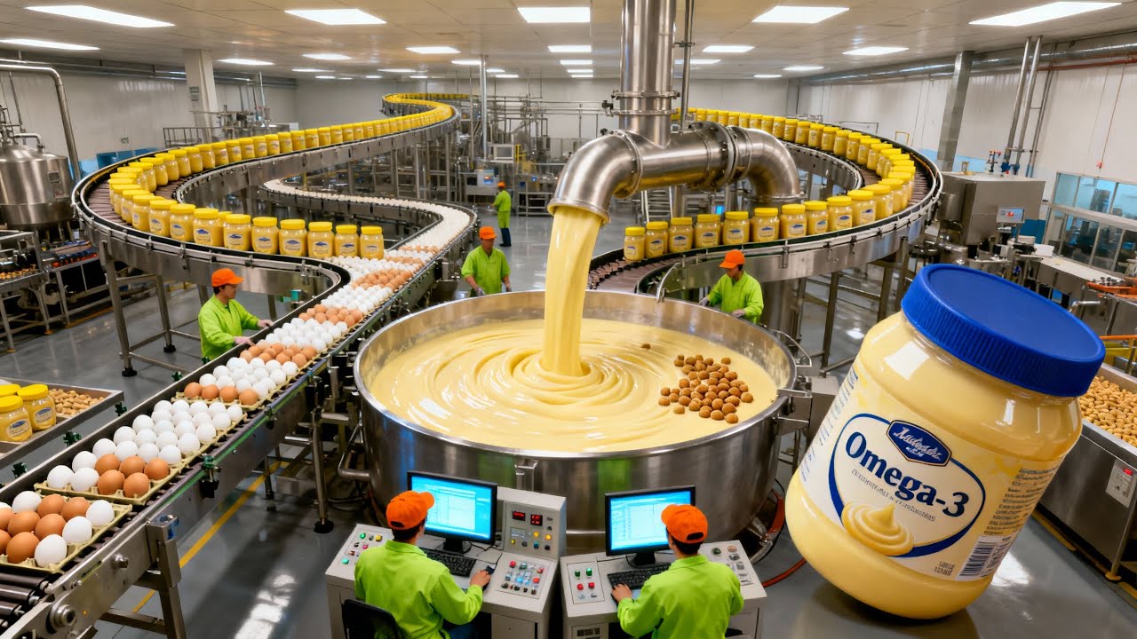 Inside the Omega-3 Egg Factory | How Millions of Omega-3 Bottles Are Mass-Produced ( full process )
