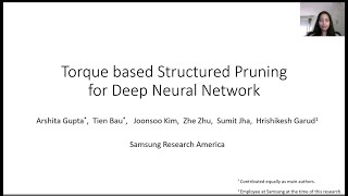 Torque based Structured Pruning for Deep Neural Network