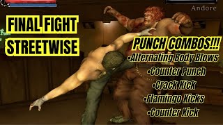 Final Fight Streetwise “PUNCH COMBOS” Gameplay AetherSx2 screenshot 4