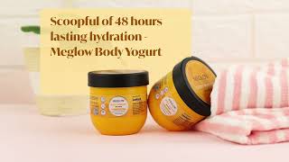 Meglow Mango Body Yogurt - Tropical Indulgence, Silky Smooth Skin.
