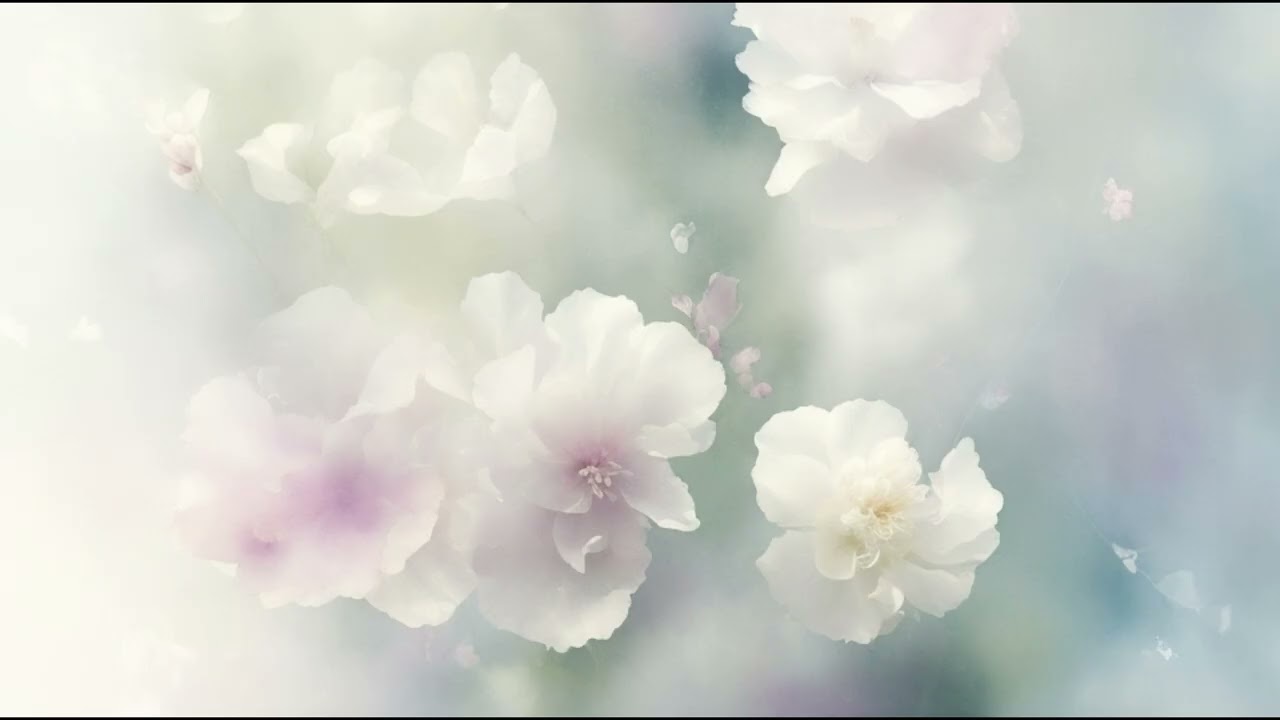 Floral Watercolour TV Screensaver – TV Wallpaper – 1 Hour – No Music, No Sound