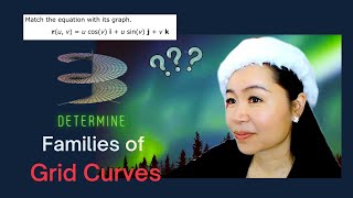 Determine Families of Grid Curves, Math 110C Calculus 3, homework Help 16.6A #3